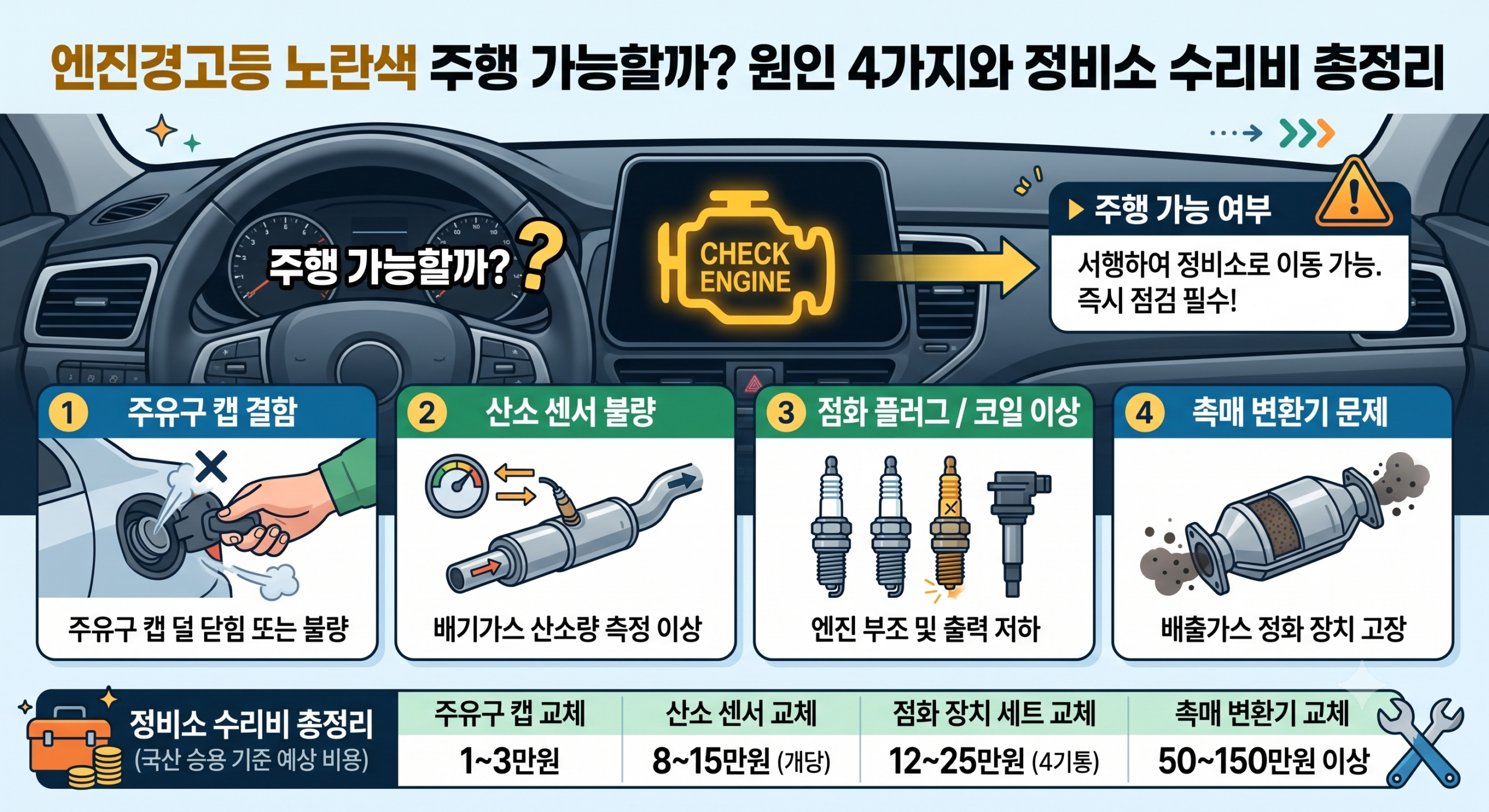 노란색경고등 대처법